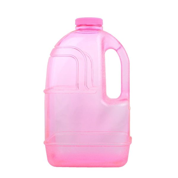 H8O 1 gal Square Water Bottle with 48 mm Cap Pink PG1GJH48Pink